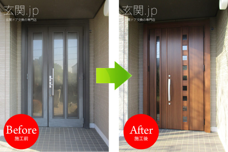リクシル リシェント3 M28型 の玄関ドア交換 リフォーム施工例 玄関 Jp