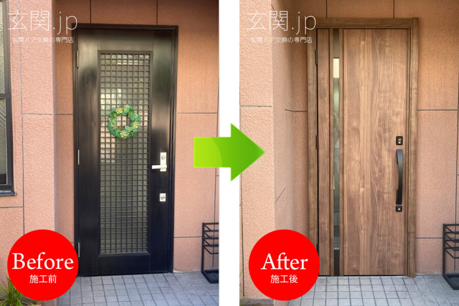 大阪府K様邸ノバリス【D16】片開きドアスモークナット＊ハウスメーカー